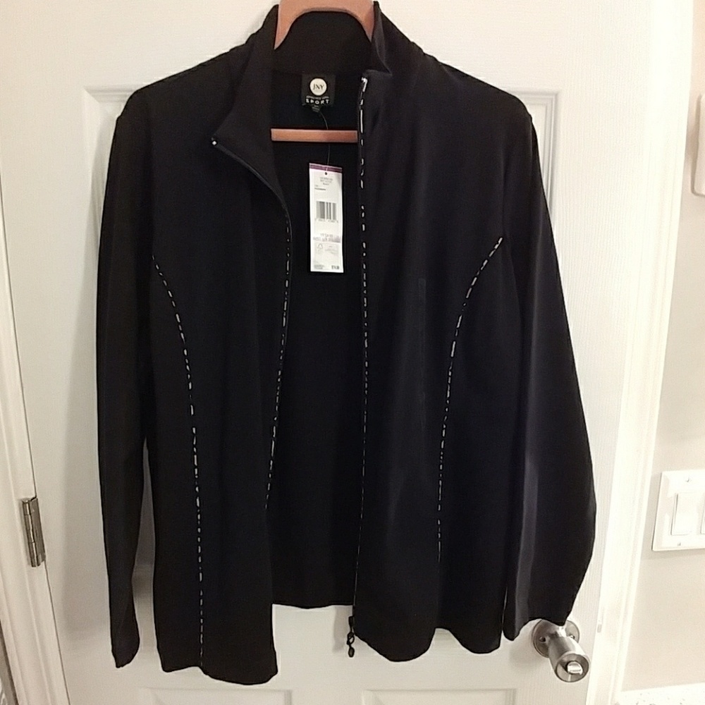 Jones New York SportBlack zip up jacket